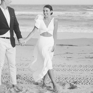 Maygel Coronel Blanca Ruffle Maxi Dress